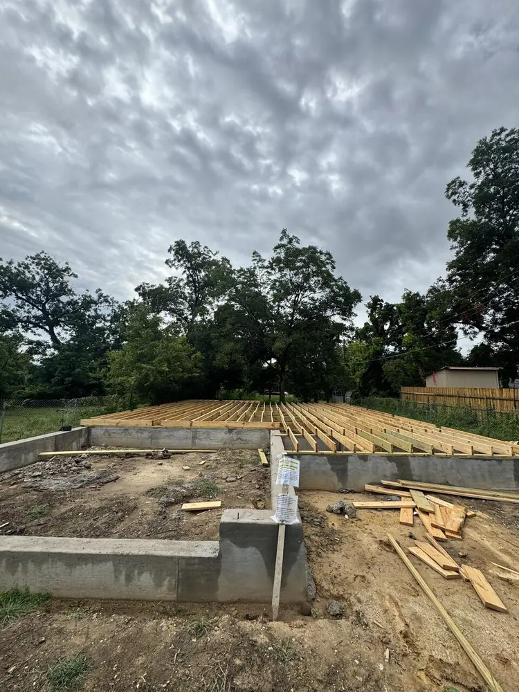Floor joist framing on new build, Dallas TX